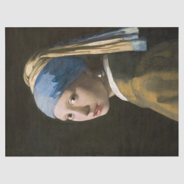 Papel De Seda Chica con Pearl Earring de Johannes Vermeer (Anverso)