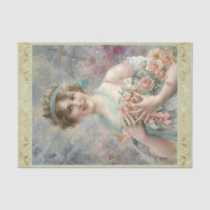Papel De Seda Chica con rosas por Emile Vernon, Decoupage