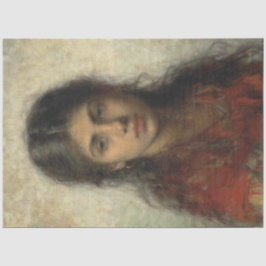 Papel De Seda Chica con un Shawl Rojo (por Alexei Harlamoff)