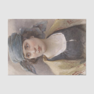 Papel De Seda Chica con un velo verde (por Ludwig Passini)