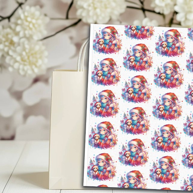 Papel De Seda Chica de animaciones en Navidades de la acuarela d (Subido por el creador)