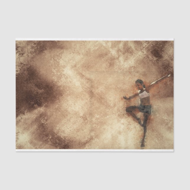 Papel De Seda Chica de arte Dance 23 Decoupage (Anverso)