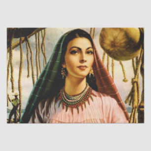 Papel De Seda Chica de calendario mexicano sobre barcos pesquero