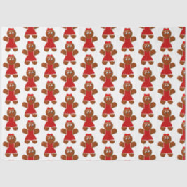 Papel De Seda Chica de Cute Navidades Gingerbread