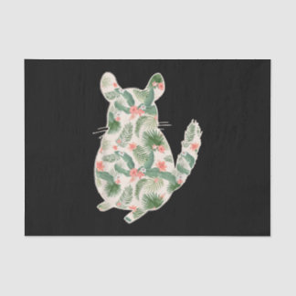 Papel De Seda Chica de flores de Chinchilla imprime mujeres de H