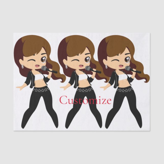 Papel De Seda Chica de Guay canta Karaoke Thunder_Cove (Anverso)