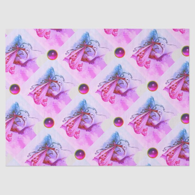 PAPEL DE SEDA CHICA DE HISTORIAS BABY SHOWER PURPLE GEMSTONES (Anverso)