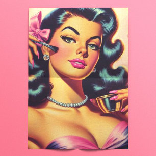 Papel De Seda Chica de maquillaje de color blanco