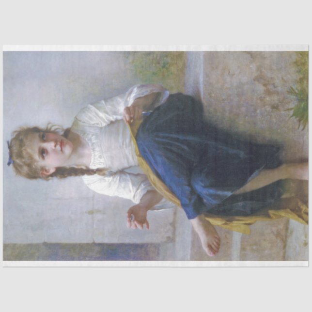 Papel De Seda Chica de mascar, Bouguereau (Anverso)