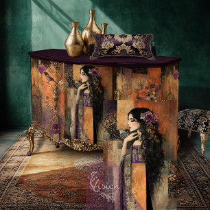 Papel De Seda Chica de Moody Boho en un arte de magia de Kimono