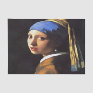 Papel De Seda Chica de Perla tras Johannes Vermeer