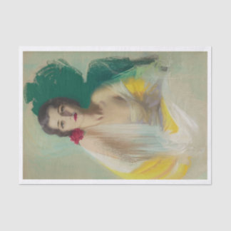 Papel De Seda Chica de Pinup hispano vintage