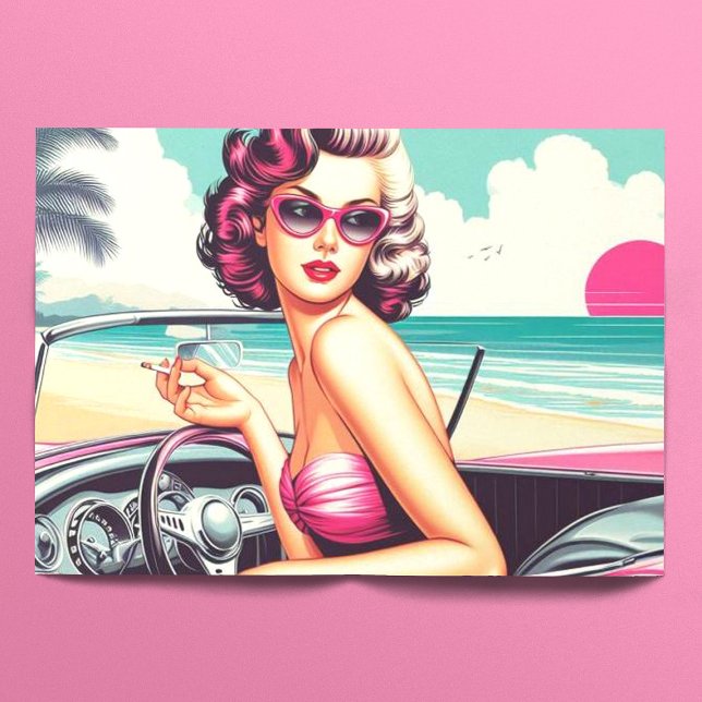 Papel De Seda Chica de verano retro (Subido por el creador)