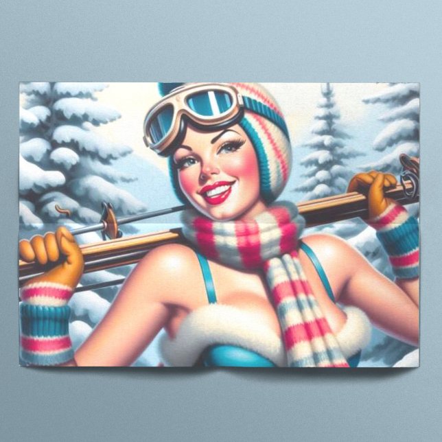 Papel De Seda Chica de Winter Pin-up (Subido por el creador)