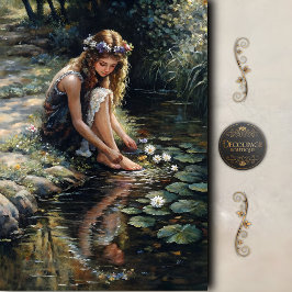 Papel De Seda Chica del bosque por Stream Decoupage