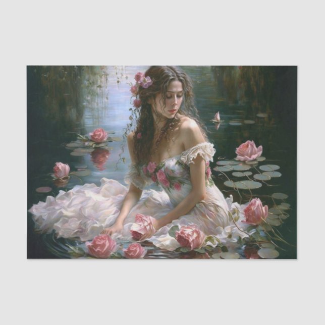 Papel De Seda Chica en el agua (Anverso)