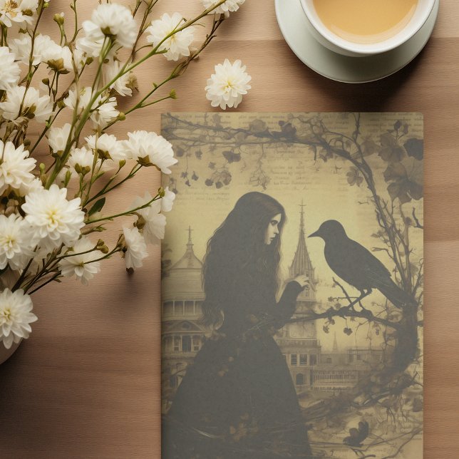 Papel De Seda Chica gótico de Victoria Raven Decoupage (Subido por el creador)