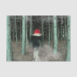 Papel De Seda Chica gótico moderno selva roja negra