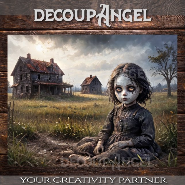 Papel De Seda Chica maldecido en un jardín abandonado (Subido por el creador)