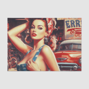 Papel De Seda Chica mecánico retro