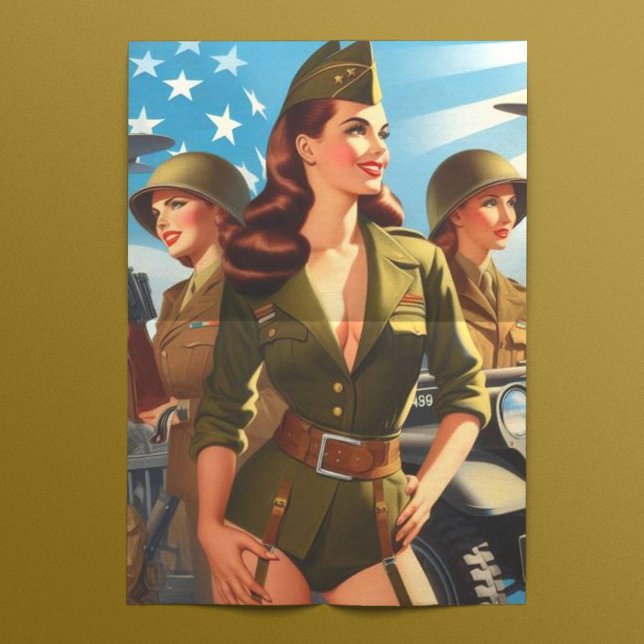 Papel De Seda Chica militar de época (Subido por el creador)