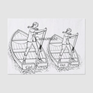 Papel De Seda Chica Power Sculling Boat Thunder_Cove