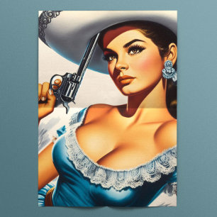 Papel De Seda Chica Retro del Salvaje Oeste