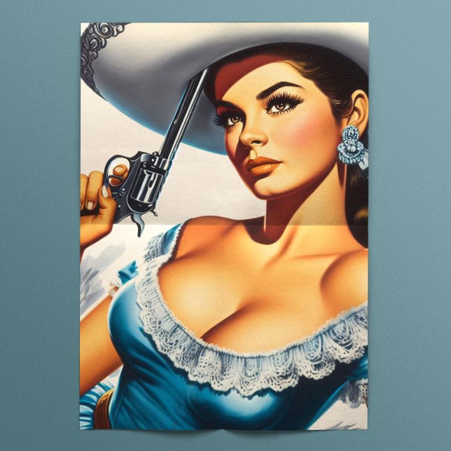 Papel De Seda Chica Retro del Salvaje Oeste (Subido por el creador)