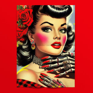 Papel De Seda Chica Retro Kitsch