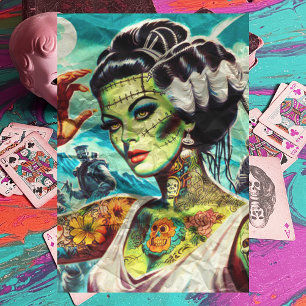 Papel De Seda Chica Retro Monster