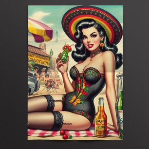 Papel De Seda Chica Retro Tequila