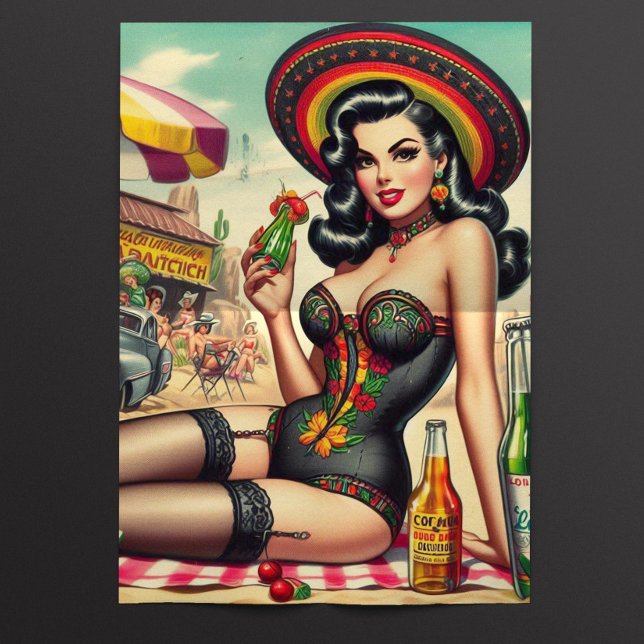 Papel De Seda Chica Retro Tequila (Subido por el creador)