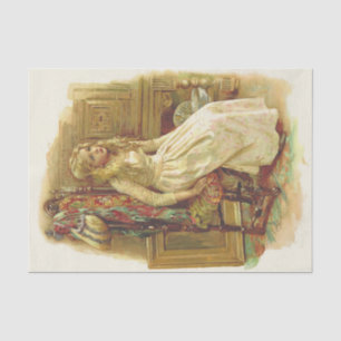 Papel De Seda Chica rubio en la tienda de curiosidad