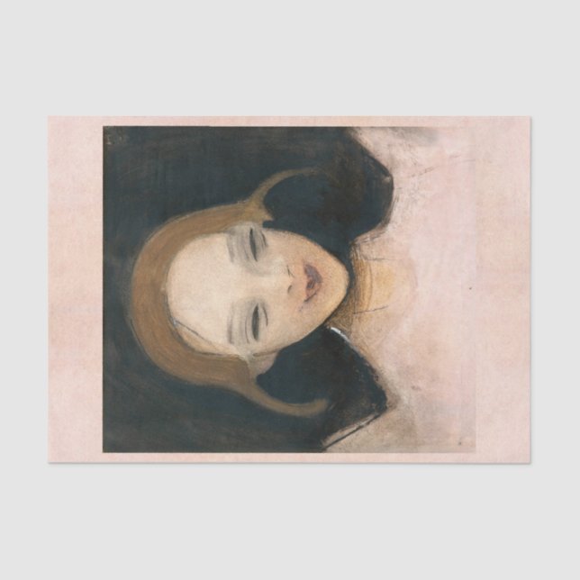 Papel De Seda Chica sonriente, Helene Schjerfbeck (Anverso)