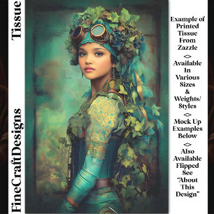 Papel De Seda Chica Steampunk En La Desconexión De Ivy Headdress