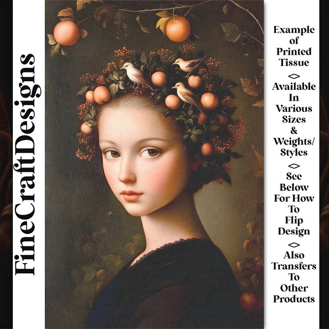 Papel De Seda Chica victoriano Foliage Crown + Fruit BF3 Decoupa (Subido por el creador)