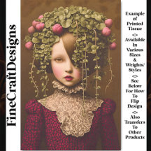 Chica victoriano, Pink Buds Green Vine BF1 Decoupa