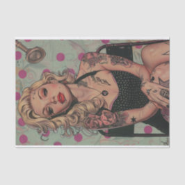 Papel De Seda Chica Vintage Pin Up