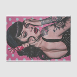 Papel De Seda Chica Vintage Pin Up