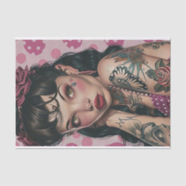 Papel De Seda Chica Vintage Pin Up