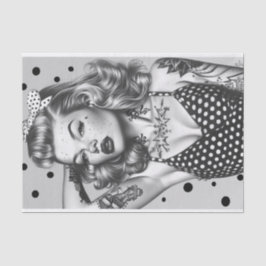 Papel De Seda Chica Vintage Pin Up