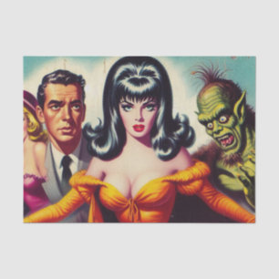 Papel De Seda Chica Vintage Vampire