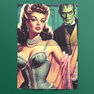 Papel De Seda Chica Vintage Vampire