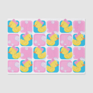 Papel De Seda Chica Watercolor Rubber Ducky