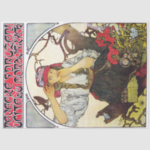 Papel De Seda Chica y Geranium, Mucha