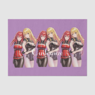 Papel De Seda Chicas Cuadros Anime Thunder_Cove