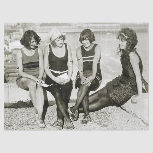 Papel De Seda Chicas de los años 20 (Anverso)
