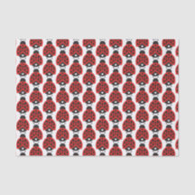 Chicas de mariquita enrollados tejido fiesta