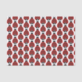 Papel De Seda Chicas de mariquita enrollados tejido fiesta