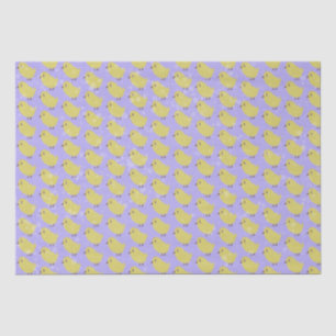 Papel De Seda Chicas de Pascua sobre púrpura texturada